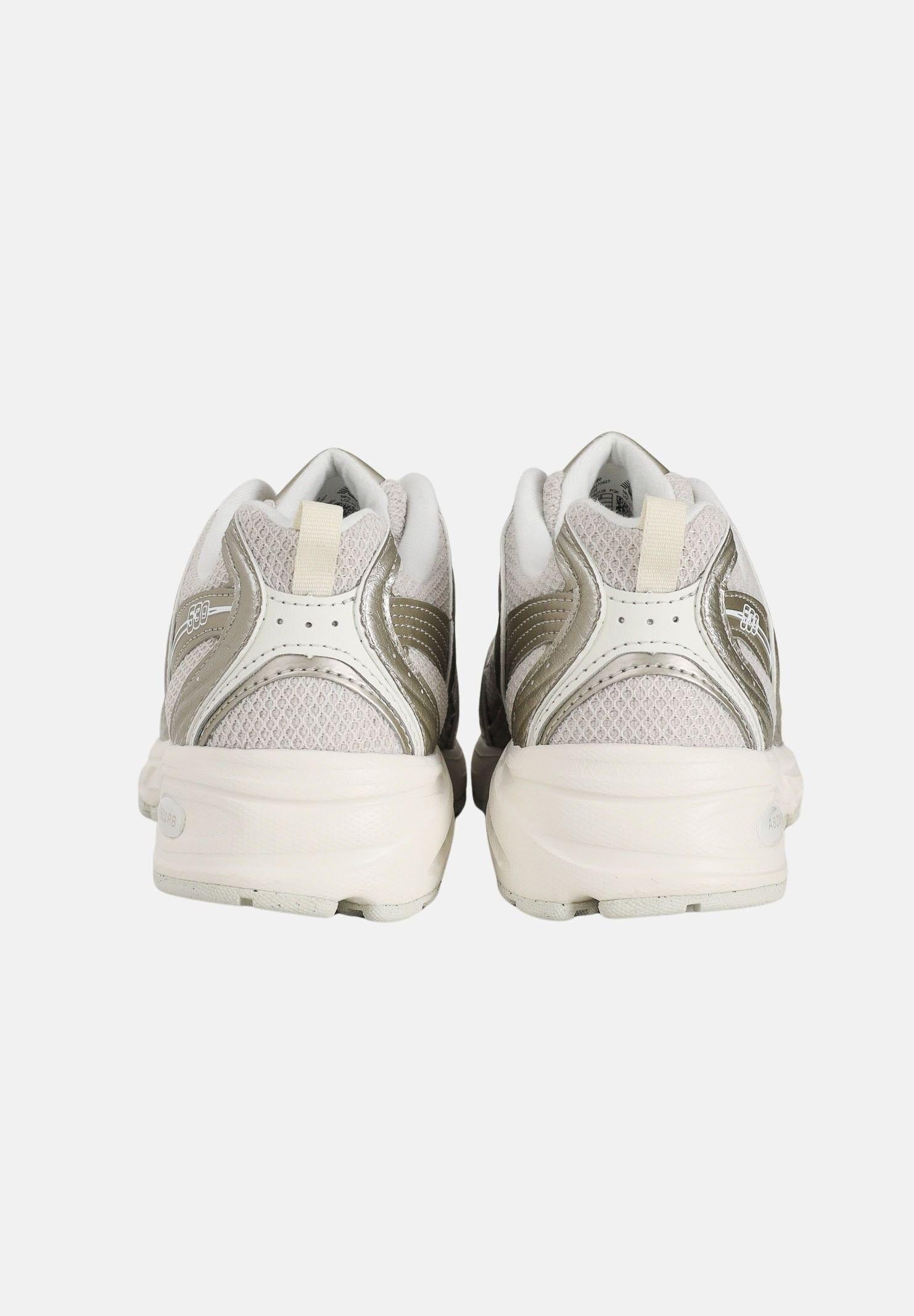 NEW BALANCE Sneakers 530 bianca e oro per uomo e donna U5301Z0 . NEW BALANCE 