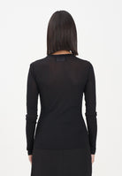 TPN Top a manica lunga Arlee nero da donna con applicazioni fiori ARLEE232W5 D6 TPN 