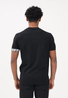 DSQUARED2 T-shirt a manica corta nera da uomo con manica logata D9M3S6190 010 DSQUARED2 