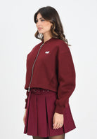 CALVIN KLEIN JEANS Bomber bordeaux da donna con logo LV047C524GVLP  CALVIN KLEIN JEANS 