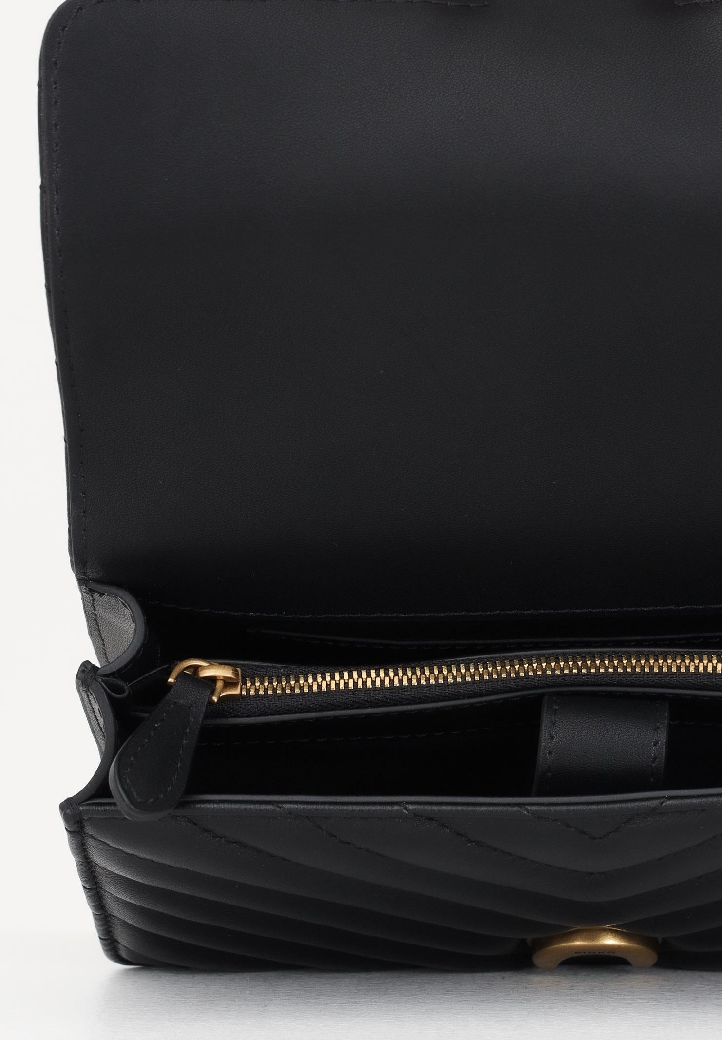 PINKO Borsa a tracolla Mini Love Bag One nera da donna 100074A0GK Z99Q PINKO 