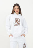 DSQUARED2 Felpa con cappuccio bianca per donna, ragazzi e bambini con stampa "Invicta Dsquared2" DQ2907D0AD2 DQ100 DSQUARED2 