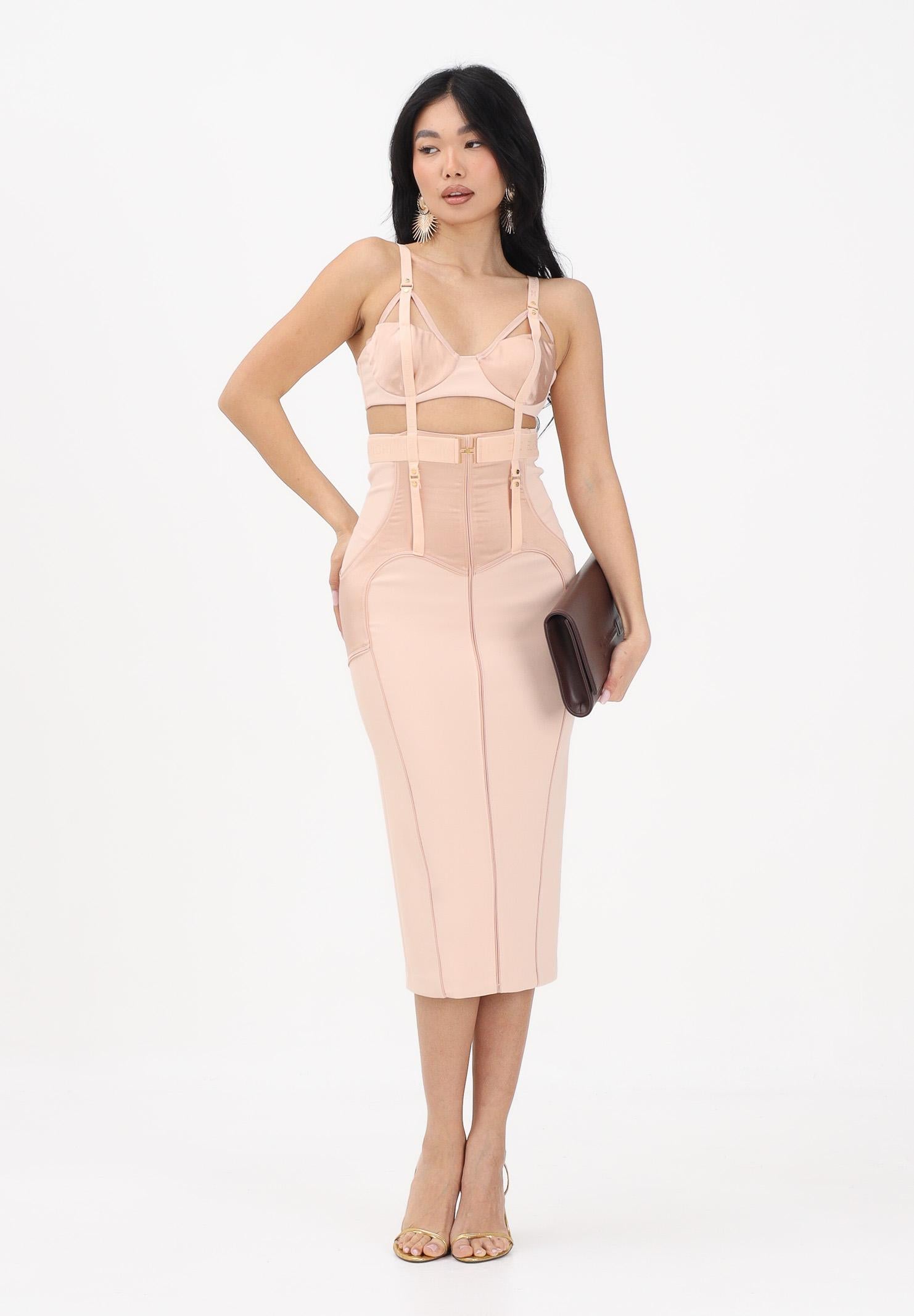 ELISABETTA FRANCHI Abito midi a tubino nude da donna AB88162E2 EA1 ELISABETTA FRANCHI 