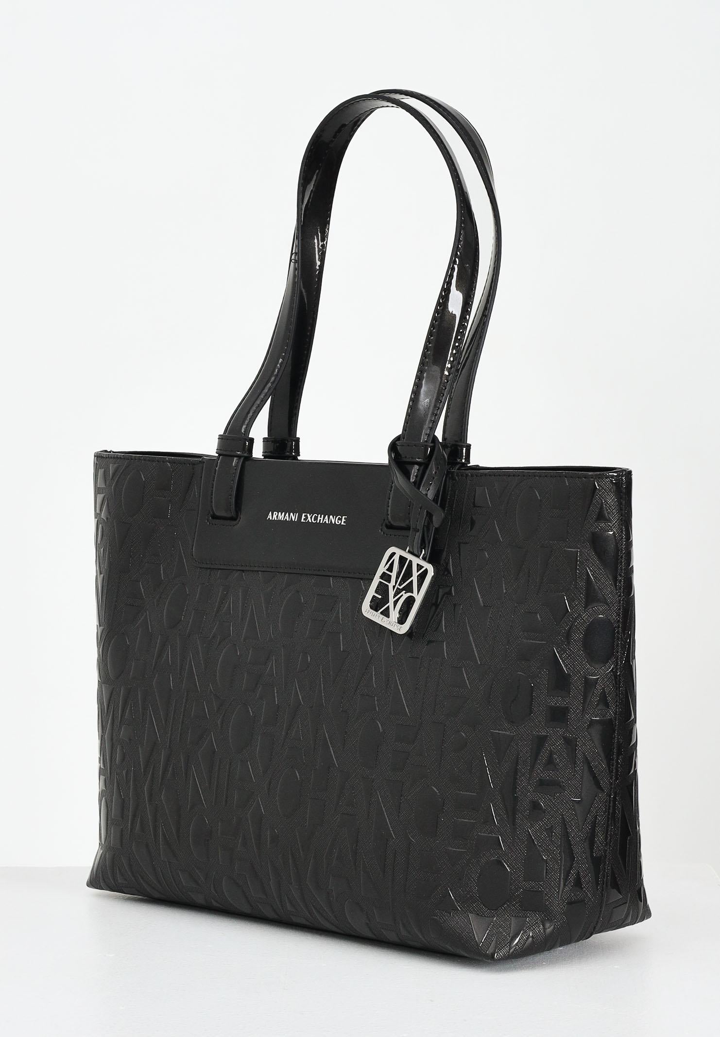 ARMANI EXCHANGE Shopper nera da donna con logo XW001481AF17290 UC001 ARMANI EXCHANGE 