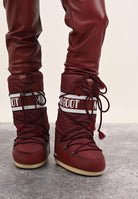 MOON BOOT Stivali da neve ICON bordeaux per uomo e donna 80D1400440 D013 MOON BOOT 