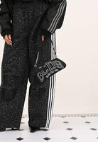 GCDS Borsa a spalla nera da donna con logo GCDSMCN001 99 GCDS 