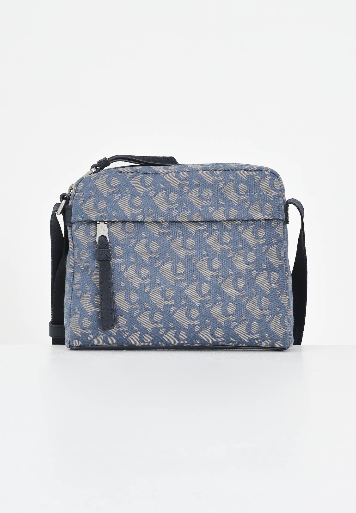 CALVIN KLEIN Borsello blu da uomo con logo monogram LV04G3175G K6B CALVIN KLEIN 