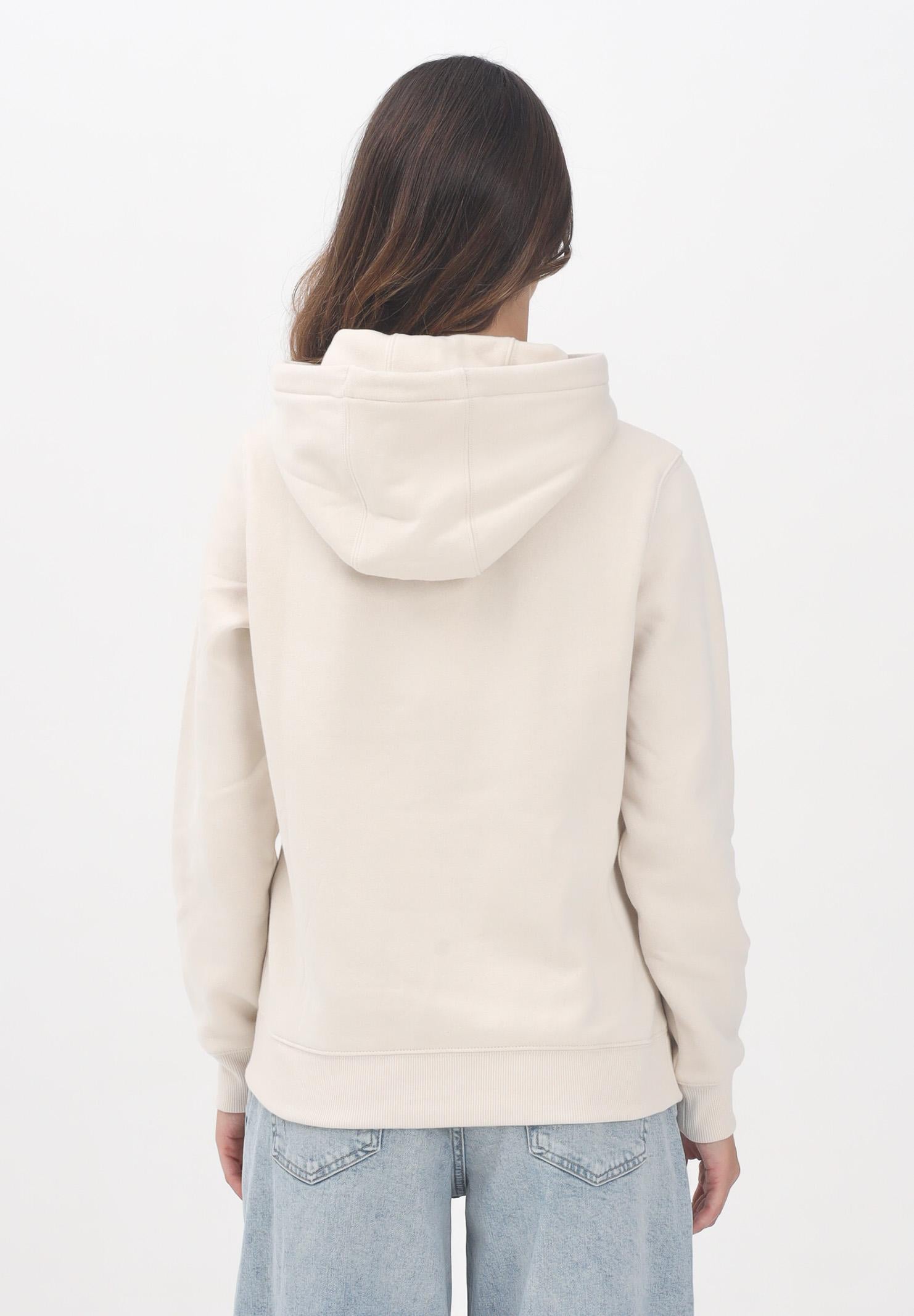 TOMMY JEANS Felpa con cappuccio beige da donna rifinita da logo DW0DW19958ACH . TOMMY JEANS 