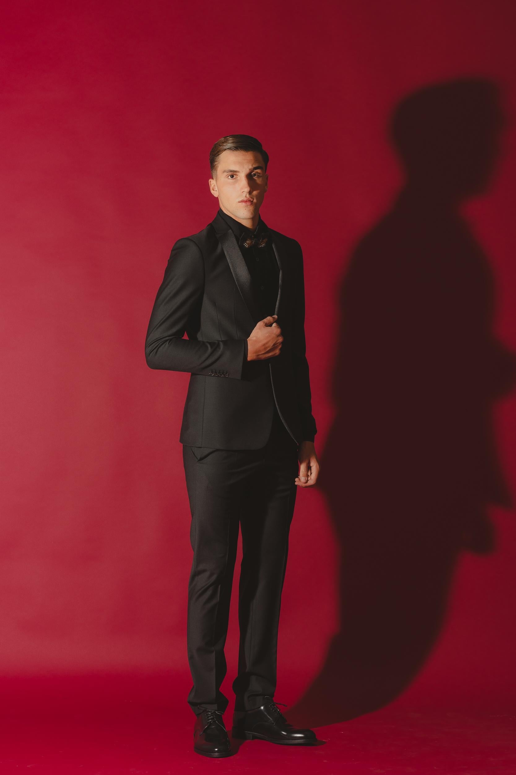 PATRIZIA PEPE Pantalone elegante nero da uomo 5PA429A1WK K102 PATRIZIA PEPE 