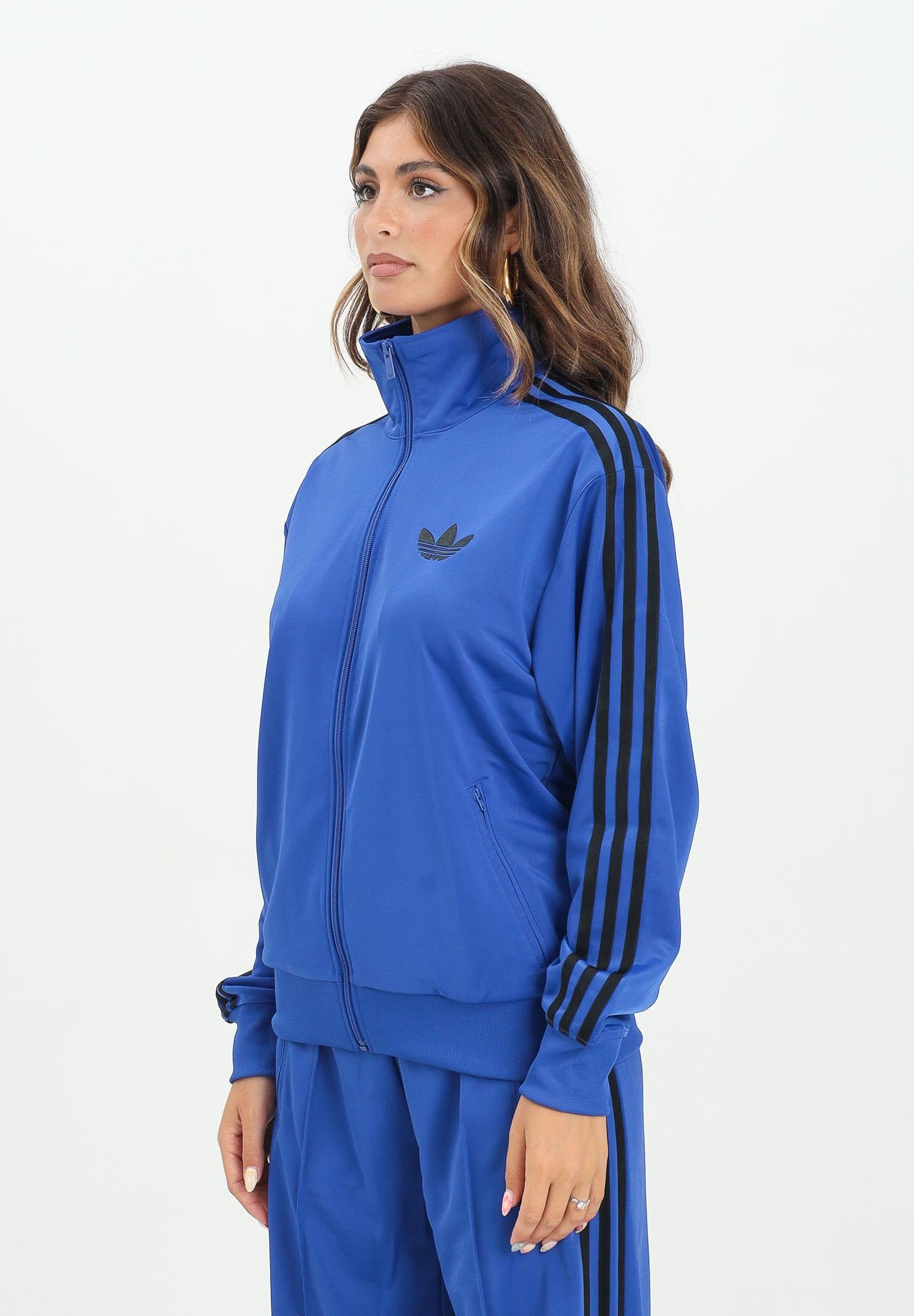 ADIDAS ORIGINALS Felpa con zip adicolor Classics Firebird blu da donna JX6462  ADIDAS ORIGINALS 