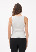 VICOLO Canotta argento da donna realizzata in un tessuto lavorato con filato lamé UF0060 AR VICOLO 