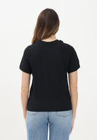 JDY T-shirt a manica corta nera da donna con ricamo cuore 15298612 Black JDY 