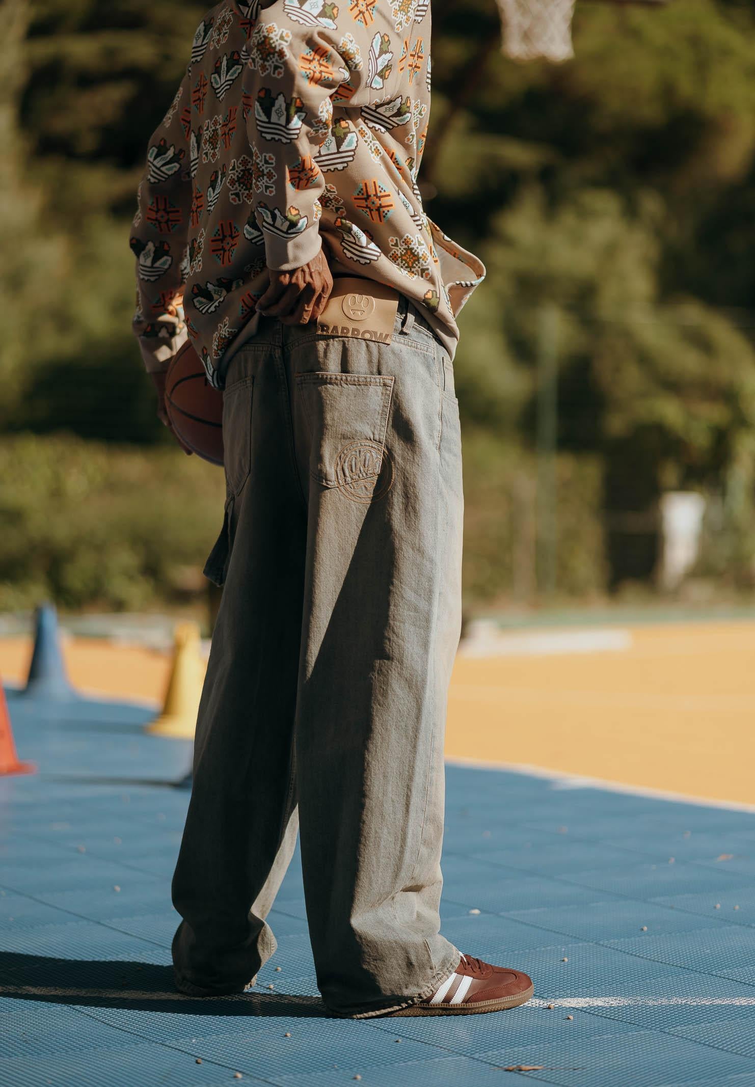 BARROW Jeans cargo in denim vintage per uomo e donna F5BWUADP021 400 BARROW 