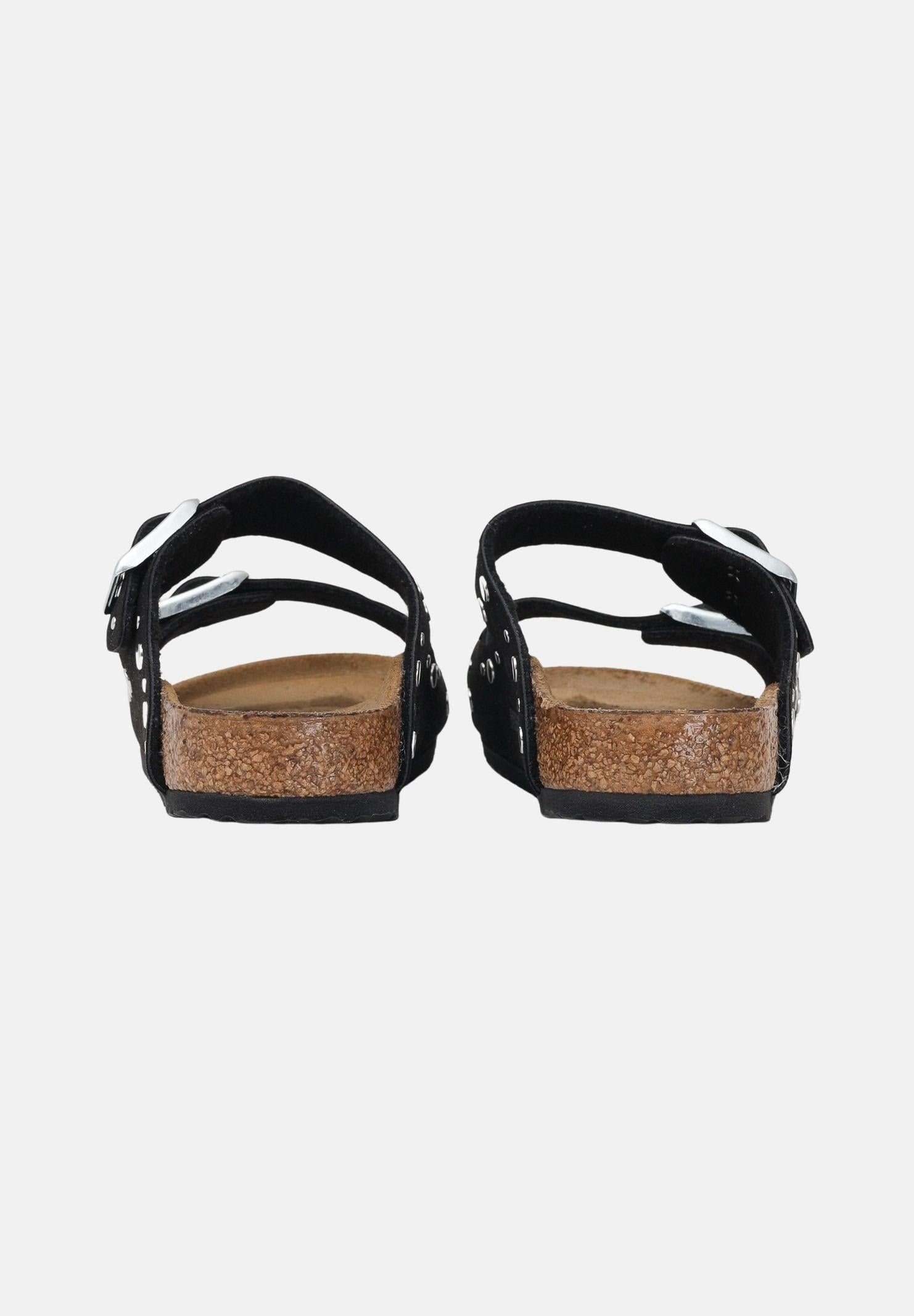 BIRKENSTOCK Ciabatte Arizona Rivet Border nere da bambina 1031646J . BIRKENSTOCK 