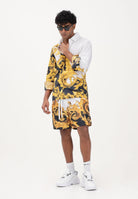 VERSACE JEANS COUTURE Shorts bianco e nero da uomo con stampa Wave Couture 80GADD16CQ23D GL2 VERSACE JEANS COUTURE 