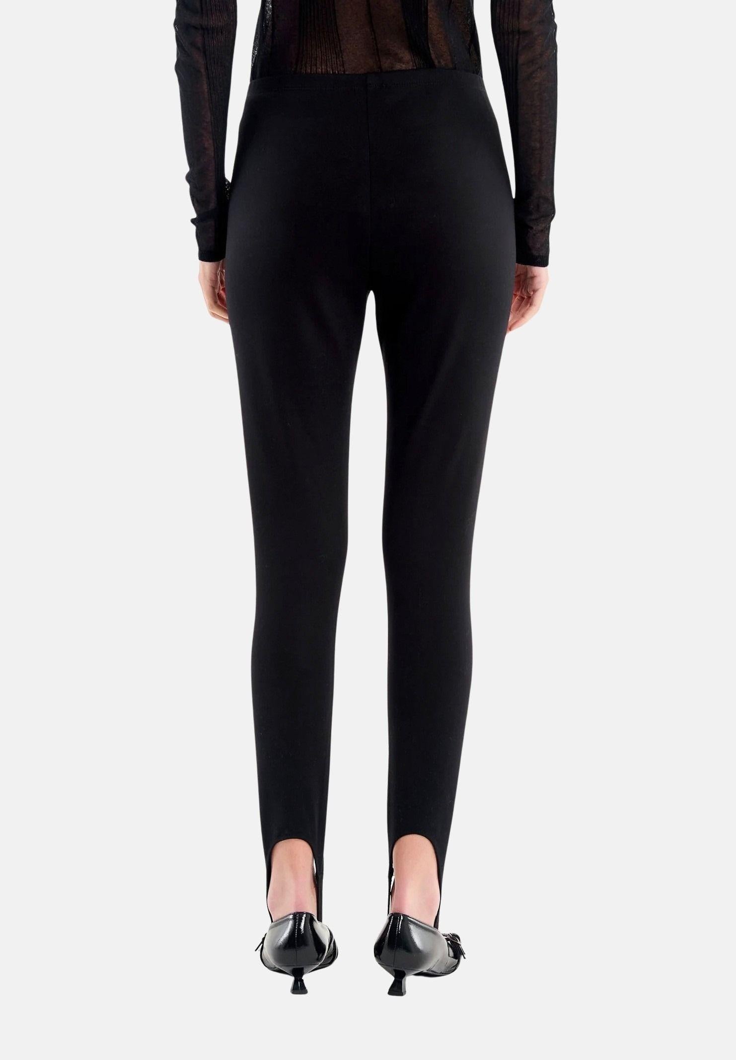 VICOLO Leggings nero da donna con staffa alla caviglia TF1759 NE VICOLO 
