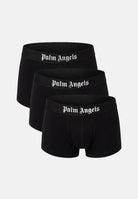 PALM ANGELS Boxer (3 paia) neri da uomo con logo PLA1UMBTR01TR BL PALM ANGELS 