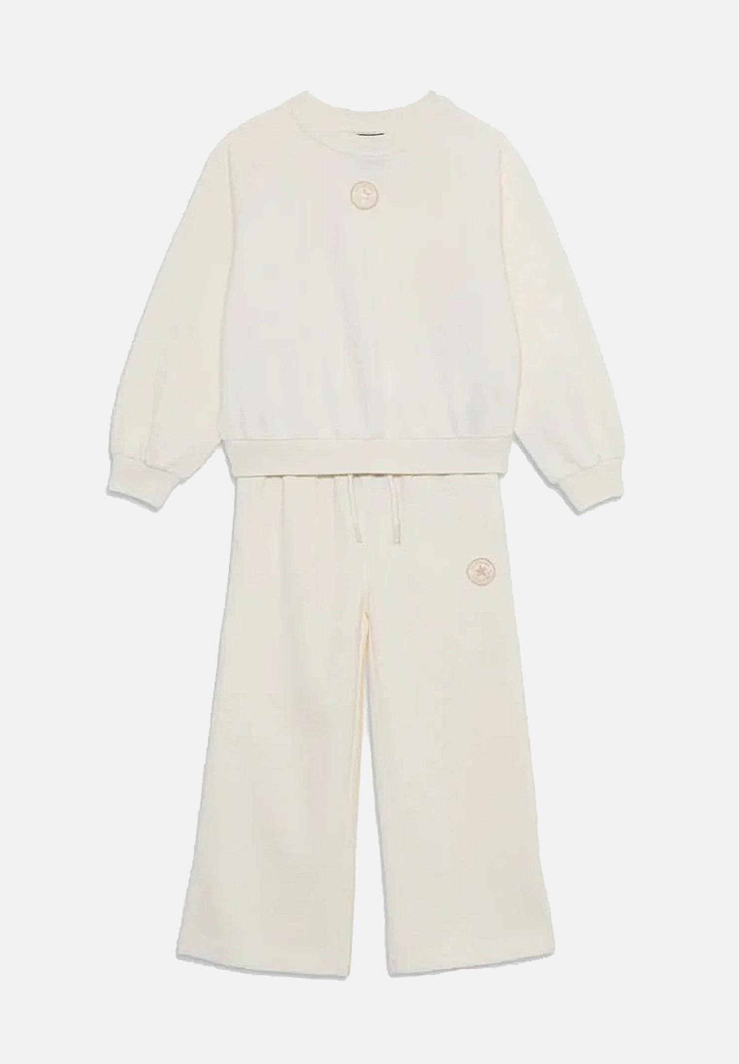 CONVERSE Tuta panna da bambina con logo 4CH415 W2Y CONVERSE 
