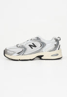 NEW BALANCE Sneakers 530 argento, bianche e nere per uomo e donna U530ESA  NEW BALANCE 