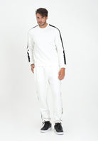 ARMANI EXCHANGE Pantalone sportivo bianco da uomo con bande laterali logate XM001301AF10818 U0009 ARMANI EXCHANGE 