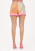 PINKO Shorts multicolore da donna con logo all-over 106733A39F NA0 PINKO 