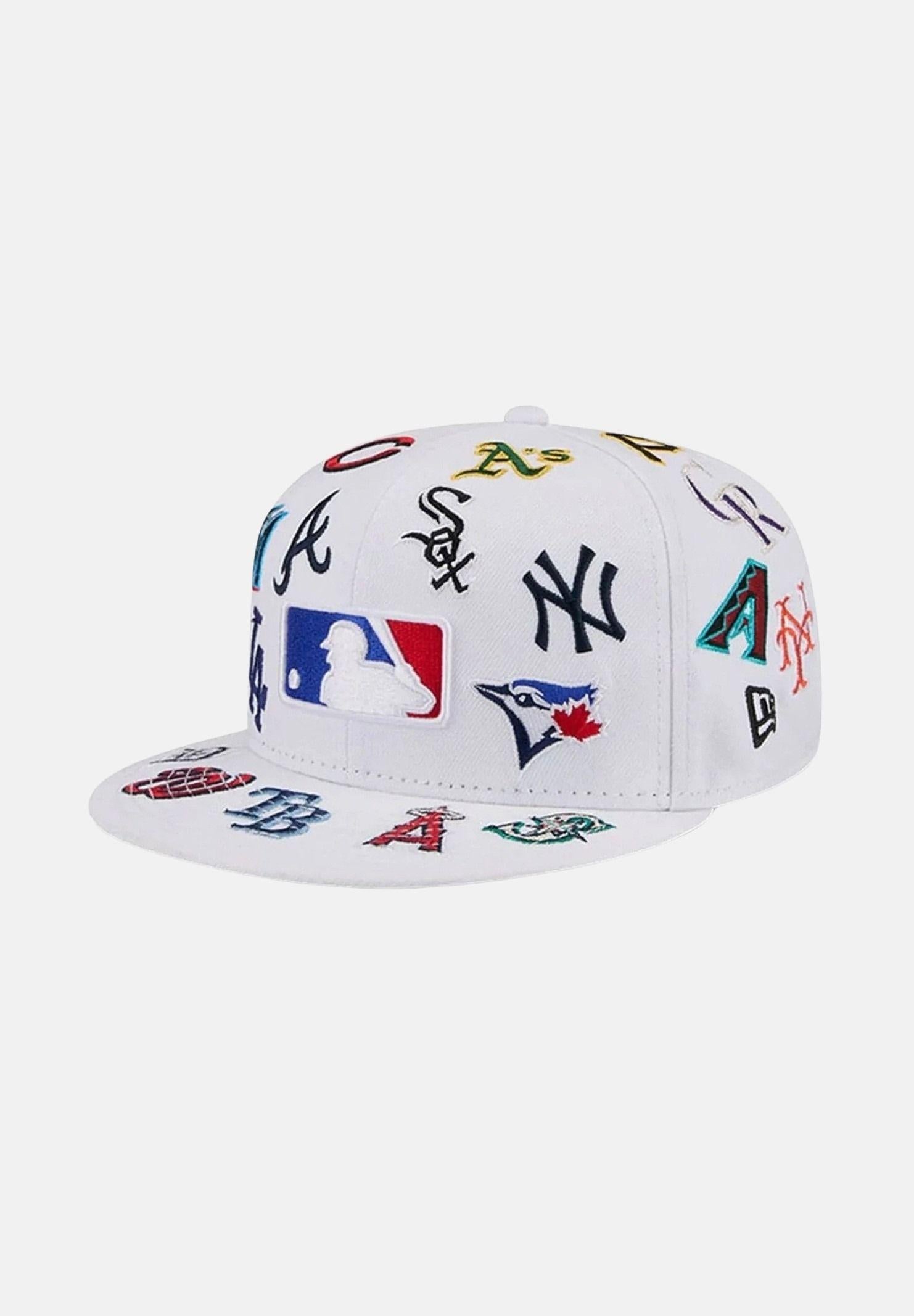 NEW ERA Cappello con visiera 59FIFTY Fitted MLB bianco per uomo e donna 60803293 . NEW ERA 