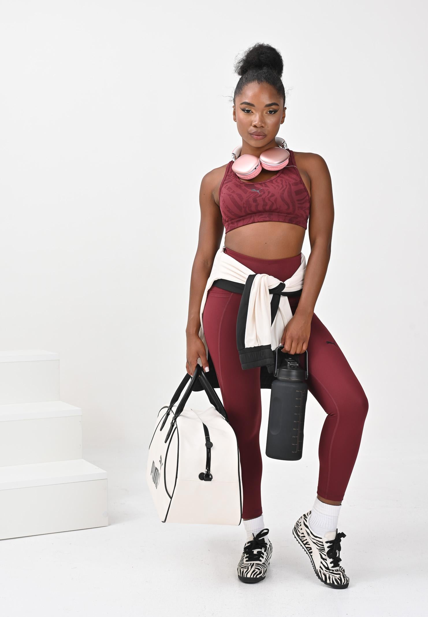 PUMA Top sportivo 4KEEPS bordeaux da donna 528152 96 PUMA 