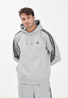 ADIDAS ORIGINALS Felpa con zip Adicolor Classics 3-Stripes grigia da uomo JY1376  ADIDAS ORIGINALS 