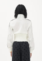 ADIDAS ORIGINALS Felpa con zip SMOCKED FIREBIRD bianca da donna KE3436 . ADIDAS ORIGINALS 