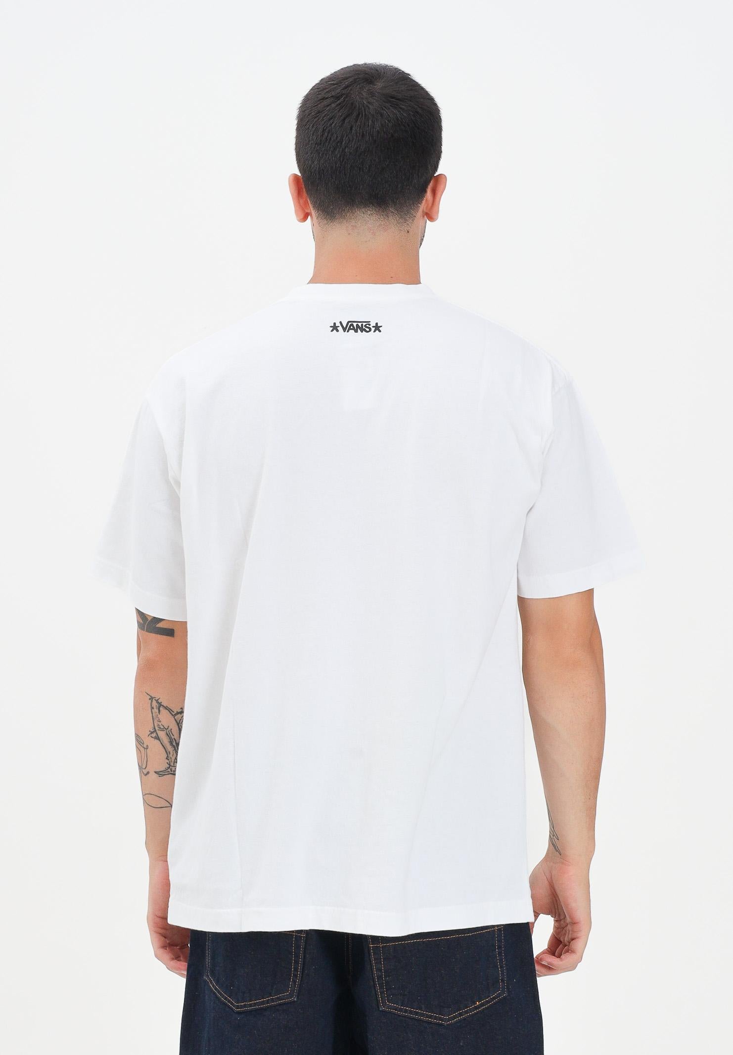 VANS T-shirt a manica corta SKATE ATIBA HAZE CURB CREW bianca da uomo VN000QJPWHT1 . VANS 