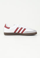 ADIDAS ORIGINALS Sneakers Samba OG bianche e bordeaux da uomo JH8798 . ADIDAS ORIGINALS 