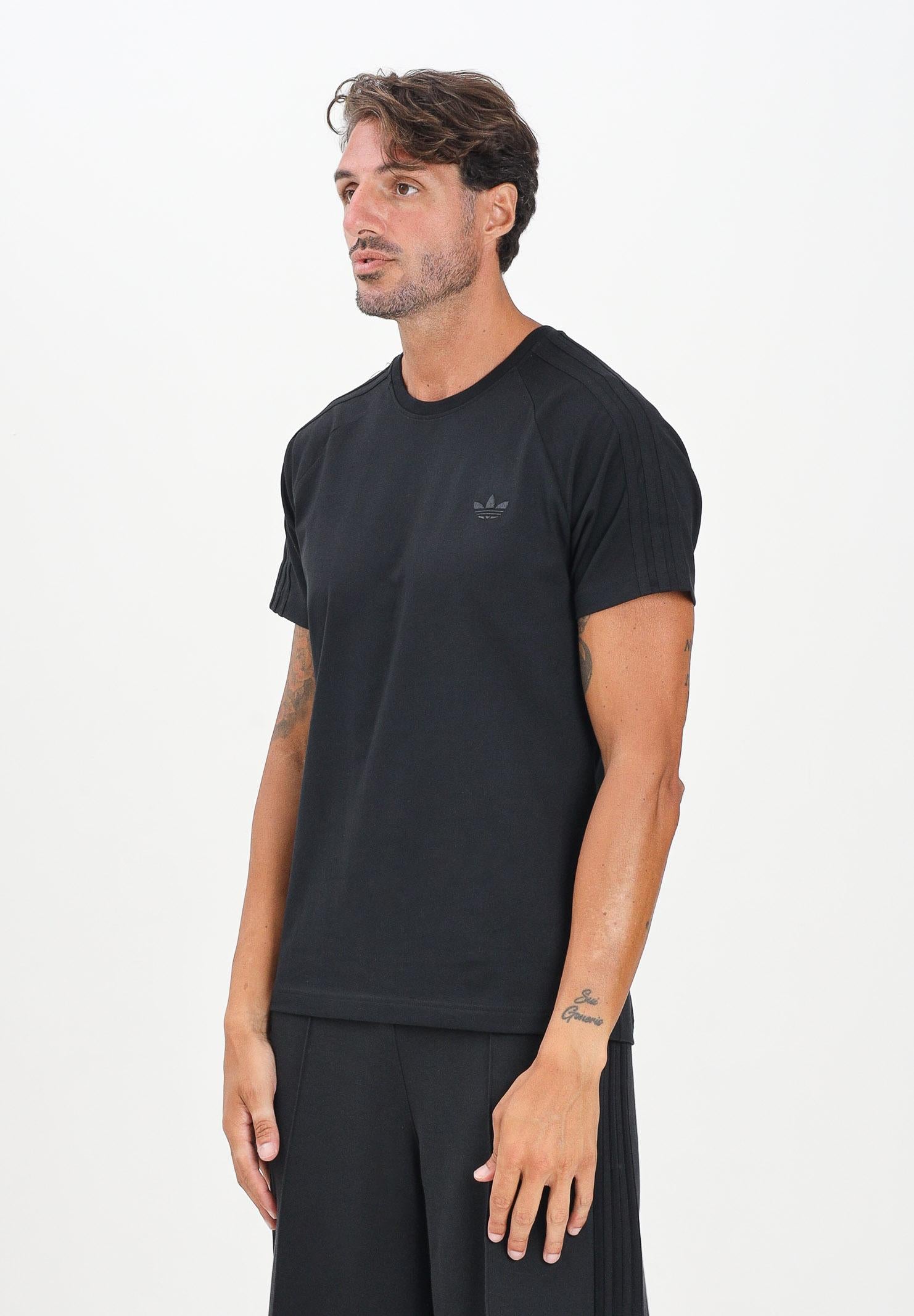 ADIDAS ORIGINALS T-shirt a manica corta Adicolor Trefoil Tight nera da uomo JX1542  ADIDAS ORIGINALS 
