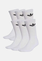 ADIDAS ORIGINALS Calzini Trefoil Cushion Crew (6paia) bianchi per uomo e donna IJ5619 . ADIDAS ORIGINALS 