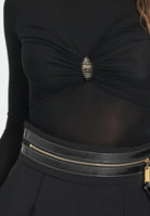 ELISABETTA FRANCHI Body nero da donna con dettaglio gioiello BO01657E2 110 ELISABETTA FRANCHI 