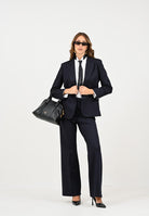 VICOLO Giacca blu da donna con motivo gessato TF0143 FFBL VICOLO 