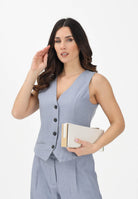 ONLY Gilet azzurro polvere da donna 15336753 VIIN ONLY 