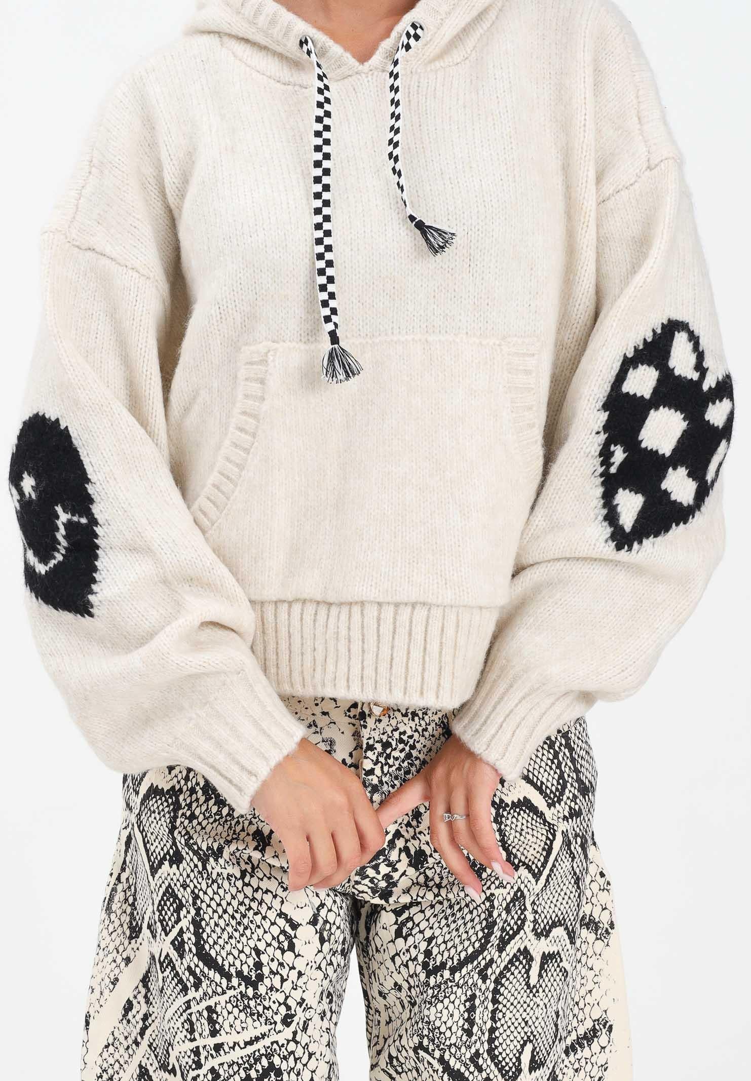 VANS Maglione con cappuccio Kawaii panna da donna VN000R52FS81  VANS 