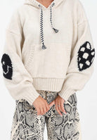 VANS Maglione con cappuccio Kawaii panna da donna VN000R52FS81  VANS 