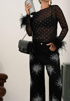 RICHMOND Borsa a tracolla nera da donna con logo JR RWA25226BO BL RICHMOND 