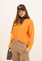PATRIZIA PEPE Maglioncino girocollo arancione da donna 2K0326K293 R870 PATRIZIA PEPE 