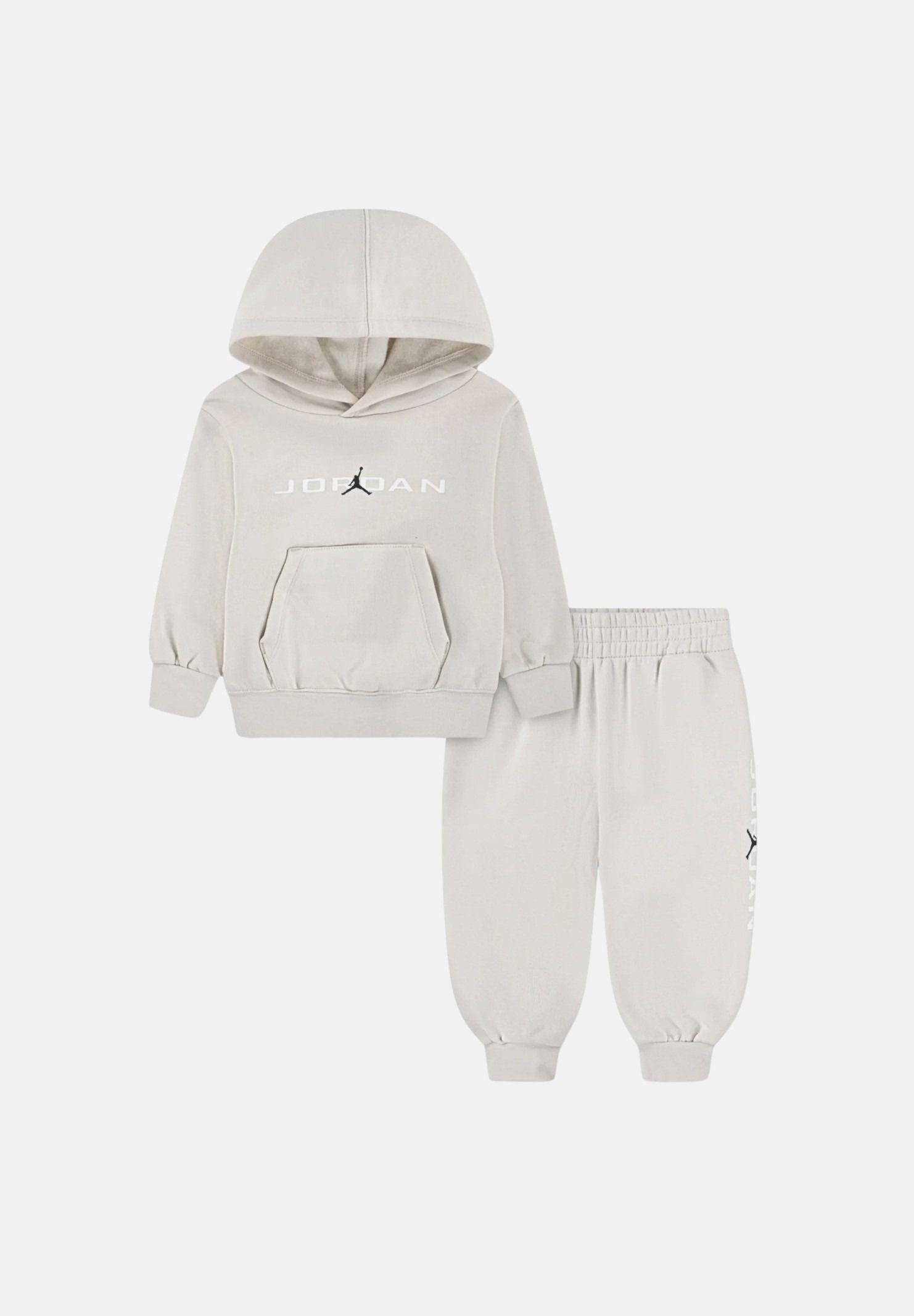 JORDAN Tuta MJ Baseline Fleece beige da neonato 65F270 X27 JORDAN 