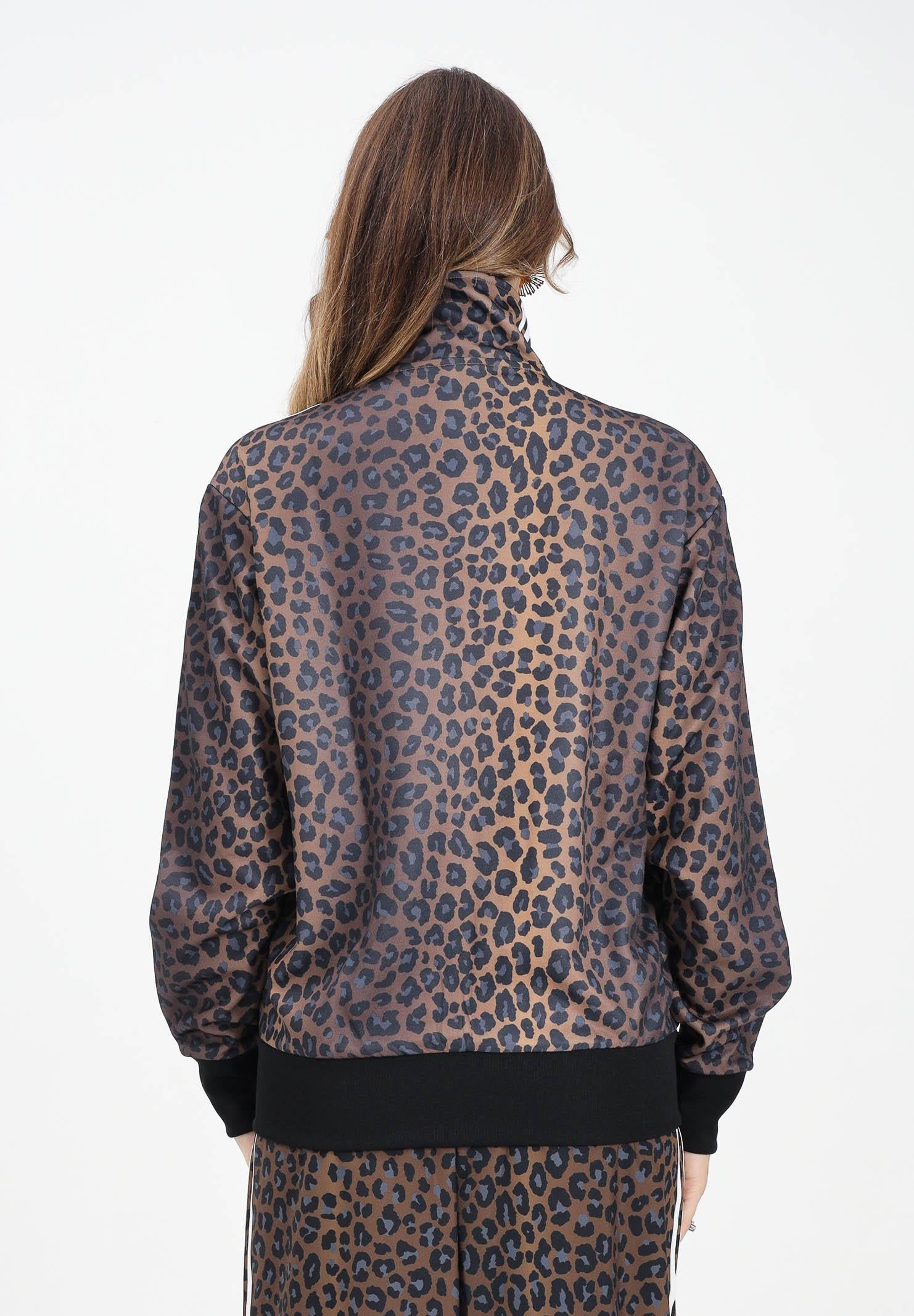 ADIDAS ORIGINALS Felpa con zip Firebird Loose Leo beige da donna JV7578  ADIDAS ORIGINALS 