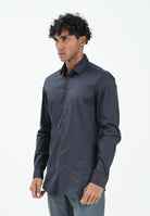 PATRIZIA PEPE Camicia a manica lunga blu da uomo 5C0055A01 C166 PATRIZIA PEPE 