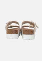 BIRKENSTOCK Ciabatte Arizona PAP Flex Platform panna da donna 1029127 . BIRKENSTOCK 