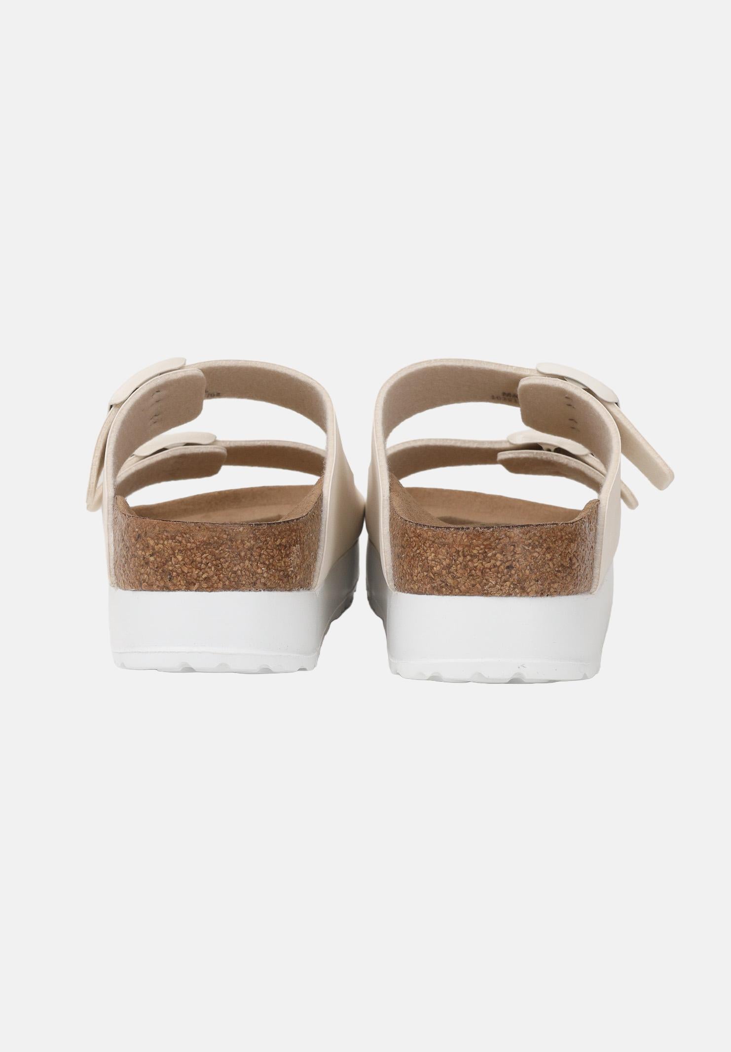 BIRKENSTOCK Ciabatte Arizona PAP Flex Platform panna da donna 1029127 . BIRKENSTOCK 