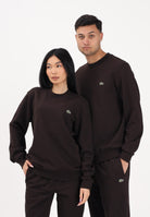 LACOSTE Felpa girocollo marrone per uomo e donna con patch coccodrillo SH9801 3LA LACOSTE 