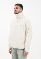 LACOSTE Felpa con mezza zip panna da uomo SH5500 XFJ LACOSTE 