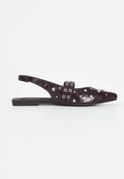 ONLY Sandali bordeaux da donna con borchie 15340903 Burgundy ONLY 