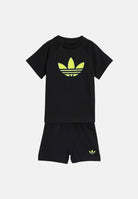 ADIDAS ORIGINALS Completino TREFOIL nero da neonato KD1040 . ADIDAS ORIGINALS 