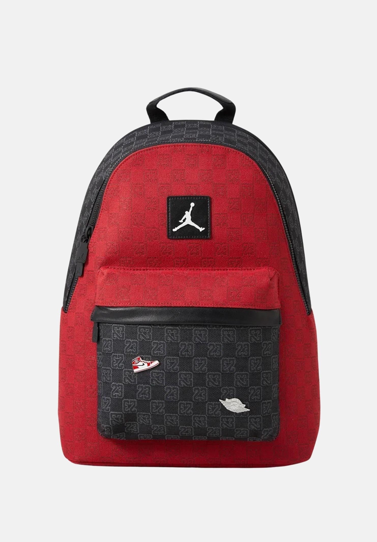 JORDAN Zaino Monogram nero e rosso per bambino e bambina MA0758 H15 JORDAN 